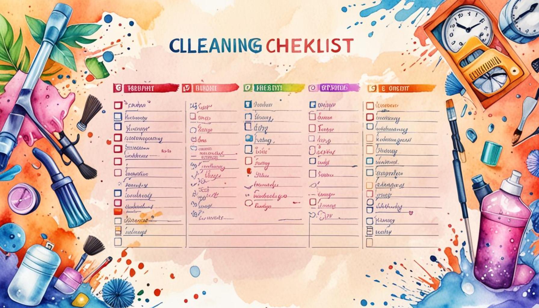 How to Create Cleaning Checklists to Optimize Time and Ensure Efficiency